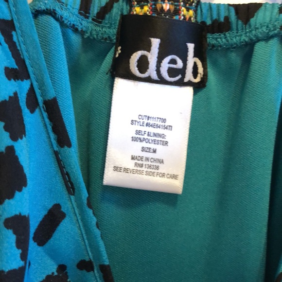 Blue Summer Dress Geometric Print - Picture 3 of 3